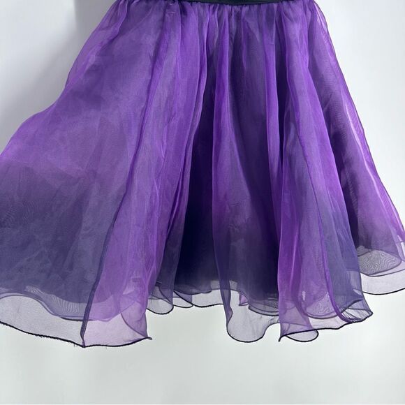 MORI LEE Purple Ombré Strapless Organza Sweetheart Prom Homecoming Dress Sz 5/6 - Picture 2 of 10